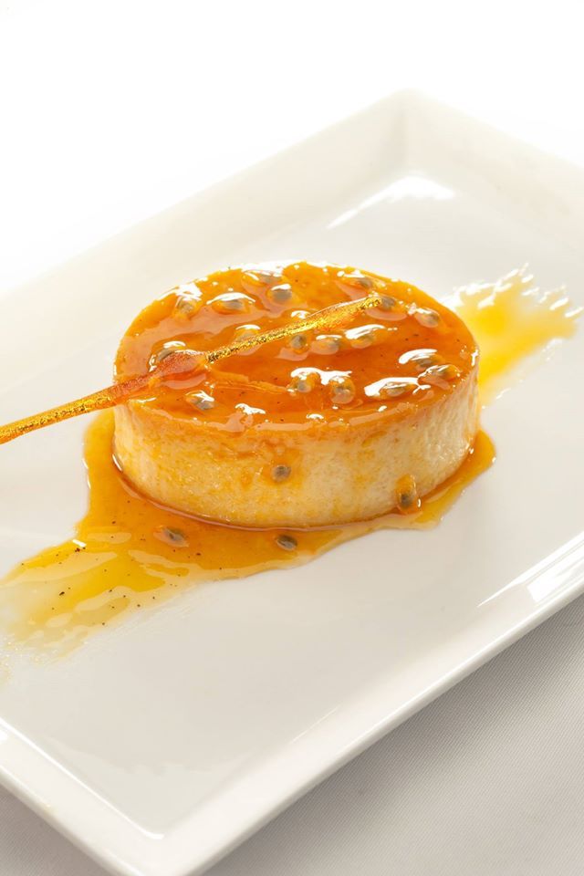 Flan de maracuyá