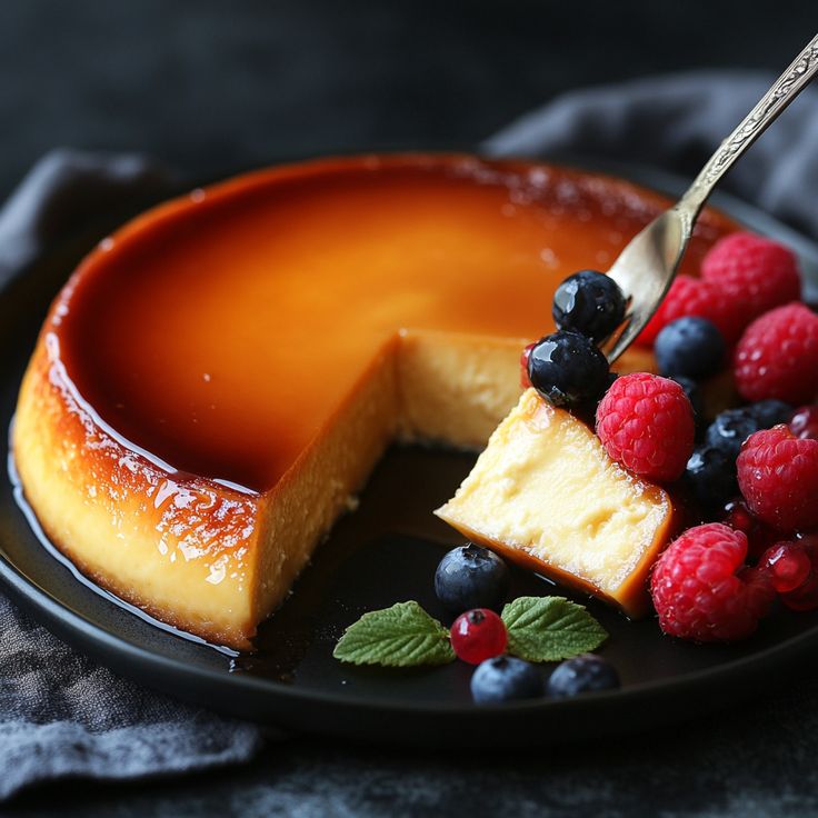 Flan mixto especial
